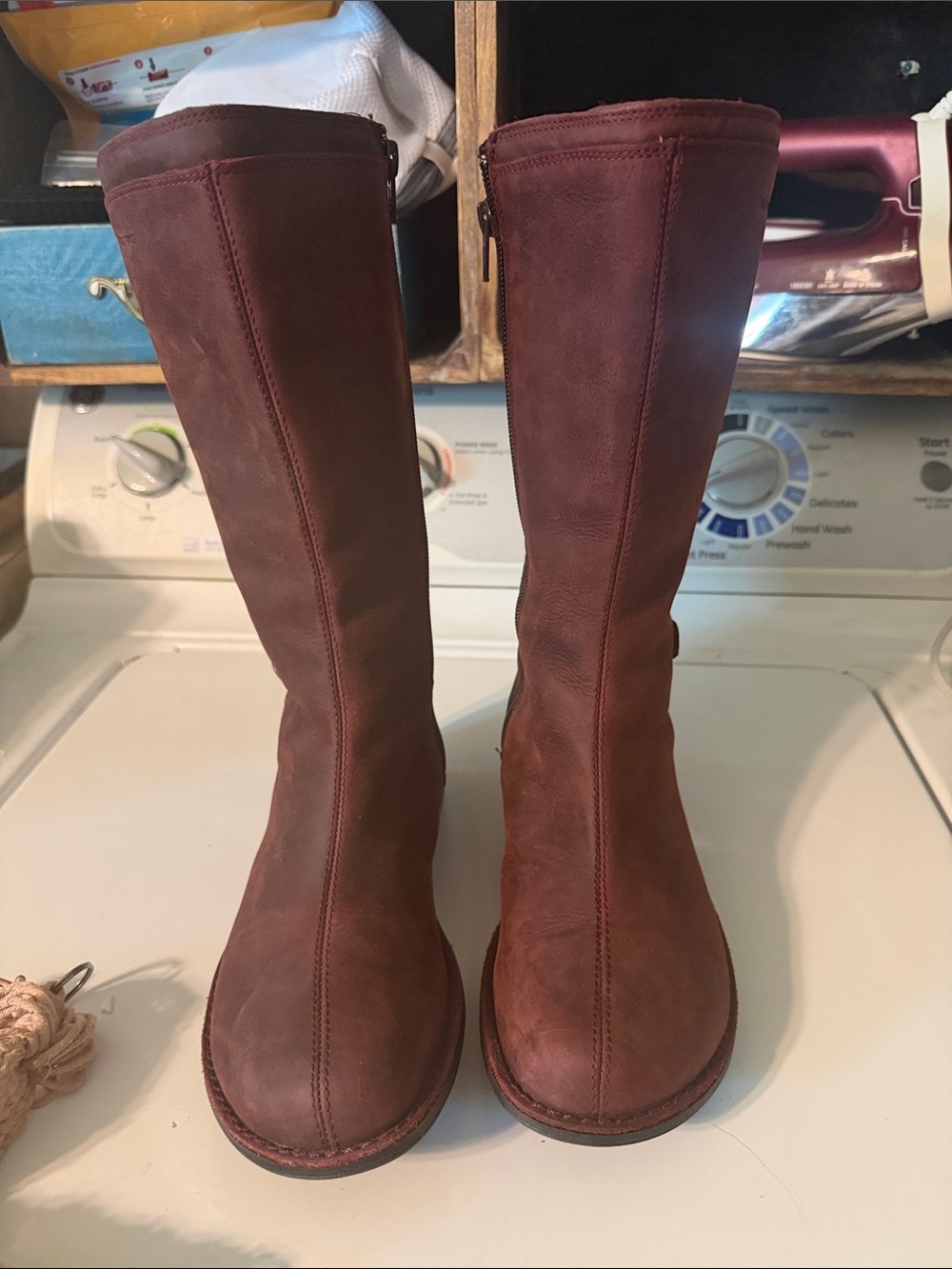 Merrell Captiva Launch 2 Waterproof Leather Knee High Boots Burgundy Brown‎ 6.5